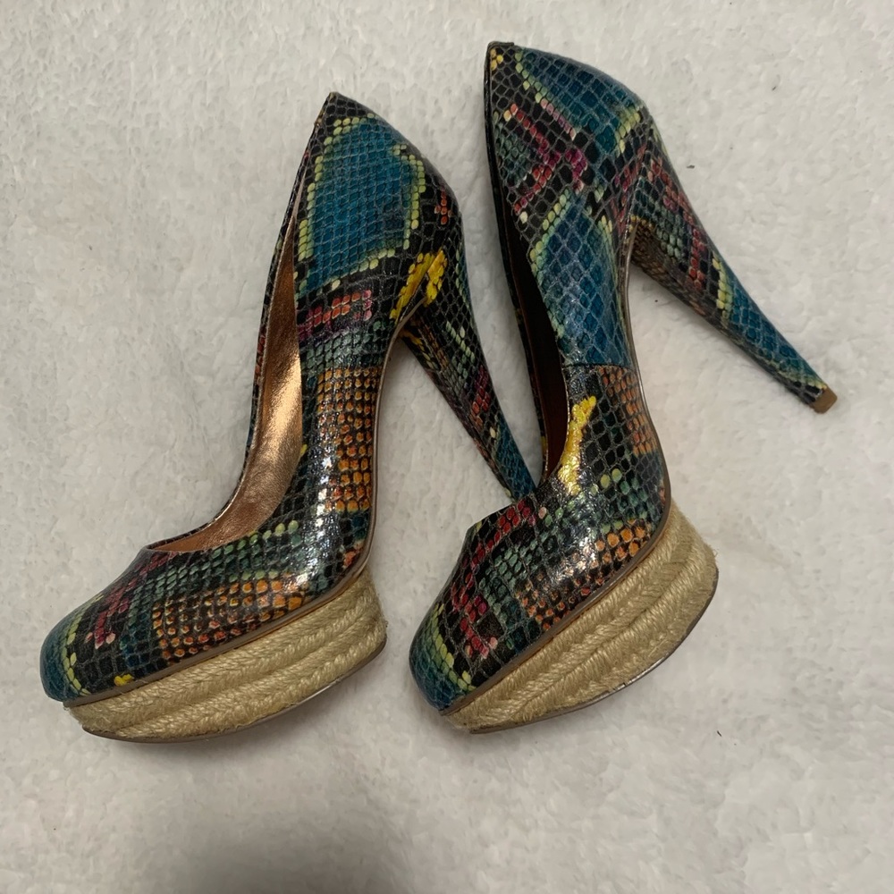 BCBGeneration Women’s Snakeskin Platform